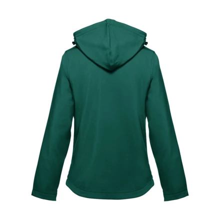 THC ZAGREB WOMEN. Women's softshell jacket with detachable hood and rounded back hem (NPS-30181-129-XL)