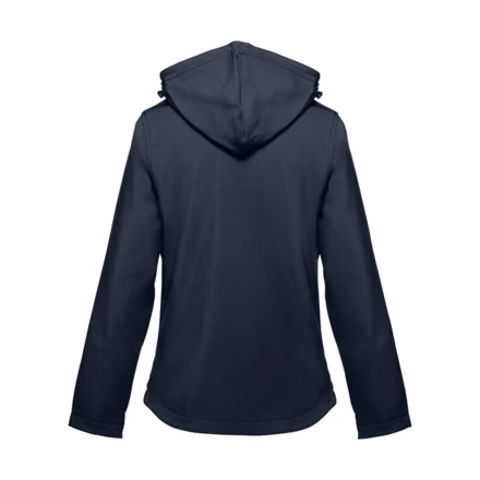 THC ZAGREB WOMEN. Women's softshell jacket with detachable hood and rounded back hem (NPS-30181-134-S)