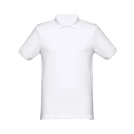 THC MONACO WH. Kurzarm-Poloshirt für Herren aus kardierter Baumwolle (NPS-30187-106-XXL)