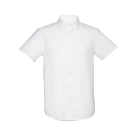 THC LONDON WH. Kurzärmeliges Herren-Oxford-Hemd. Weiße Farbe (NPS-30200-106-XL)