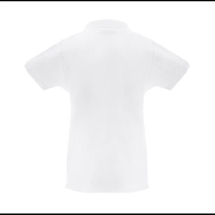 THC MONACO WOMEN WH. Women's short-sleeved polo shirt in carded cotton (NPS-30261-106-M)