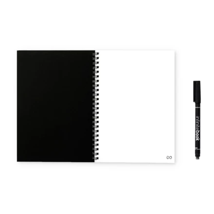 INFINITEBOOK PLAIN A5. Infinitebook z elastyczną okładką i 15 zwykłymi stronami do tablicy (NPS-33200-103)
