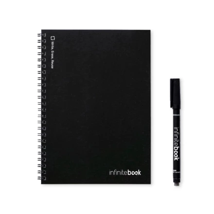INFINITEBOOK LINED A5. Infinitebook z elastyczną okładką i 15 stronami do tablicy w linie (NPS-33201-103)