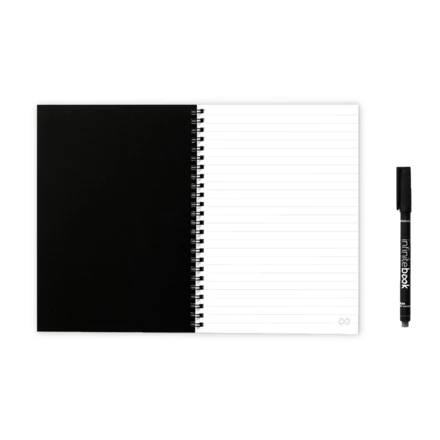 INFINITEBOOK LINED A5. Infinitebook z elastyczną okładką i 15 stronami do tablicy w linie (NPS-33201-103)
