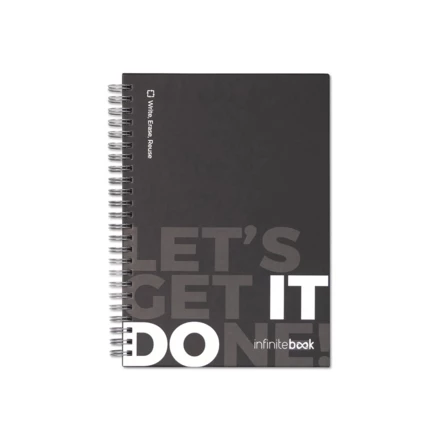 STARTER KIT INFINITEBOOK. Zestaw „Infinitebook” w twardej oprawie, 1 zestaw do czyszczenia, 1 marker i 1 uchwyt na długopis (NPS-33211-103)