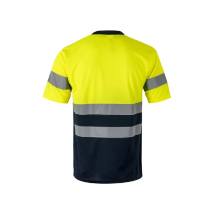 VL BRAHMA. Dwukolorowa koszulka techniczna w kształcie ptasiego oka (140 g/m²) z poliestru (100%) (NPS-36093-204-2XL)