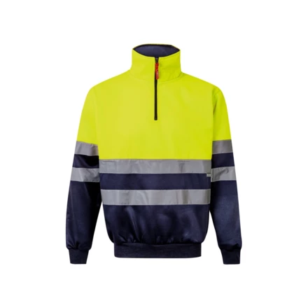 VL THOR LARGE. Dwukolorowa bluza (300 g/m²) z poliestrowego polaru (100%) (NPS-36149-204-4XL)