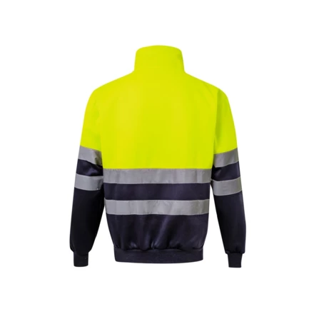 VL THOR LARGE. Dwukolorowa bluza (300 g/m²) z poliestrowego polaru (100%) (NPS-36149-204-4XL)