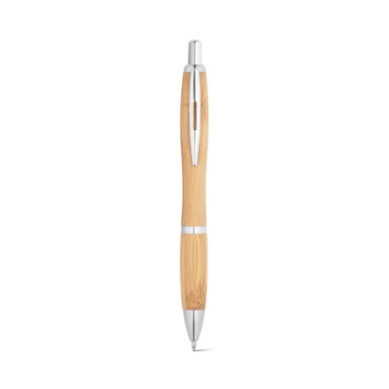 NICOLE. Bamboo ball pen with clip and metal trim (NPS-81010-160)