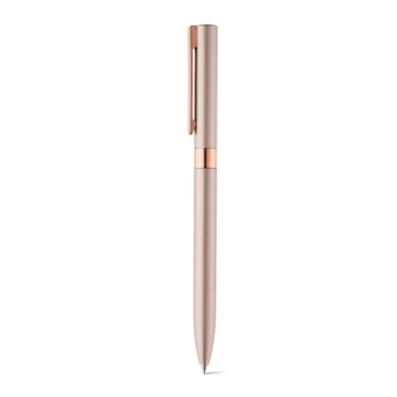 CLARE. Recycled aluminium (100% rAL) twist action ball pen with clip (NPS-81156-112)