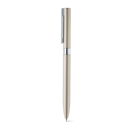 CLARE. Recycled aluminium (100% rAL) twist action ball pen with clip (NPS-81156-167)