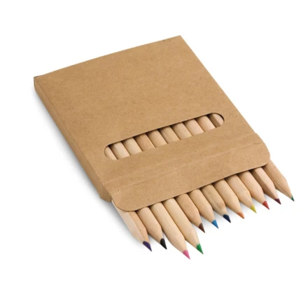 COLOURED. Pencil box with 12 coloured pencils (NPS-91747-160)