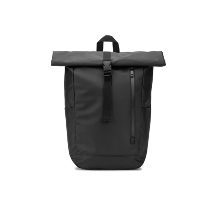 OSASCO BPACK. Plecak typu roll top z zamkiem błyskawicznym, który umożliwia zwinięcie górnej części w celu dopasowania do objętości plecaka, wykonany z poliestru 600D z recyklingu (NPS-92571-103)