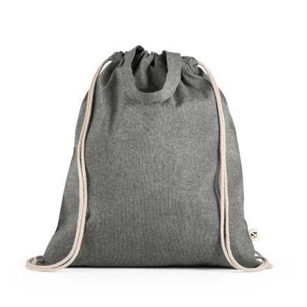 RISSANI. Drawstring bag with recycled cotton (70%) and polyester (30% rPET) (140 g/m²) (NPS-92936-103)