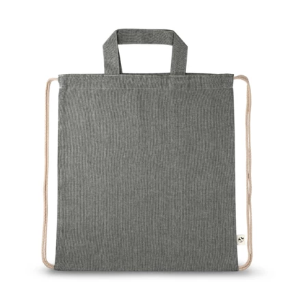 RISSANI. Drawstring bag with recycled cotton (70%) and polyester (30% rPET) (140 g/m²) (NPS-92936-103)
