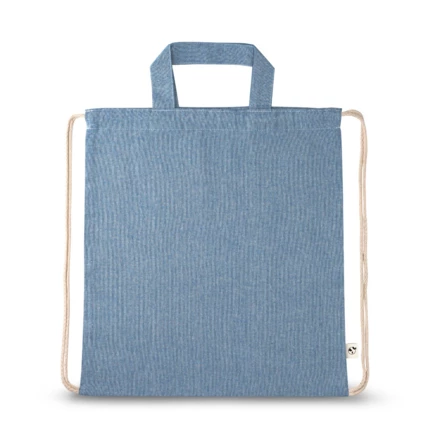 RISSANI. Drawstring bag with recycled cotton (70%) and polyester (30% rPET) (140 g/m²) (NPS-92936-104)