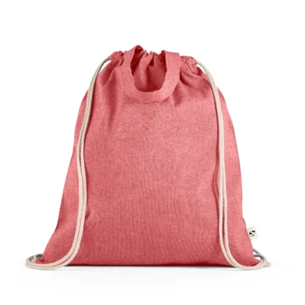 RISSANI. Drawstring bag with recycled cotton (70%) and polyester (30% rPET) (140 g/m²) (NPS-92936-105)