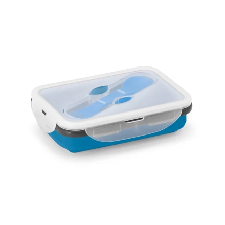 SAFFRON. Lunchbox. Faltbare hermetische Frischhaltebox aus Silikon und PP 640 mL (NPS-93847-104)