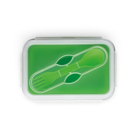 SAFFRON. Lunch Box. Retractable hermetic box in silicone and PP 640 mL (NPS-93847-119)