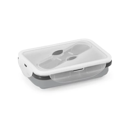 SAFFRON. Lunchbox. Faltbare hermetische Frischhaltebox aus Silikon und PP 640 mL (NPS-93847-123)