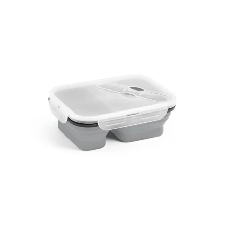 DILL. Faltbare hermetische Frischhaltebox aus Silikon und PP (480 und 760 mL) (NPS-93848-123)