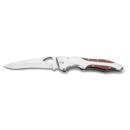 LAWRENCE. Pocket knife in stainless steel and wood (NPS-94030-170)