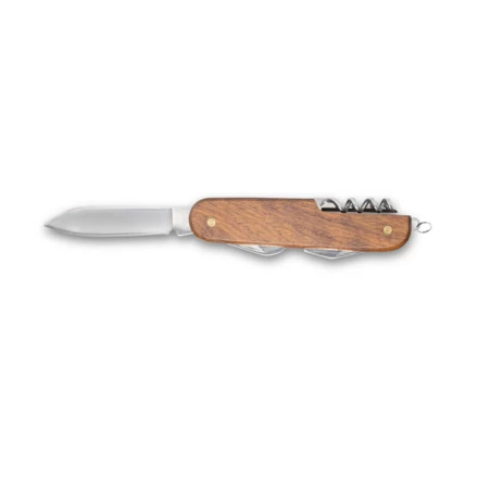 BELPIANO. Multifunktions-Taschenmesser aus Edelstahl und Holz (NPS-94159-160)