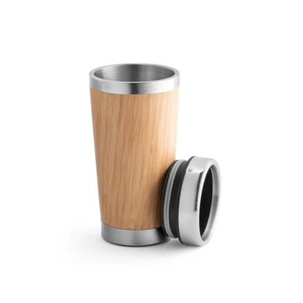 PIETRO. Reisebecher aus Bambus und Edelstahl 500 ml (NPS-94241-160)