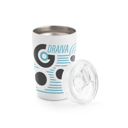SLIDER. Stainless steel sublimation travel cup 380 mL (NPS-94242-127)