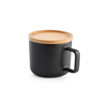 FANGIO. 220 mL ceramic mug with lid and bamboo base (NPS-94251-103)