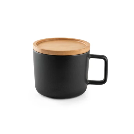 FANGIO. 220 mL ceramic mug with lid and bamboo base (NPS-94251-103)