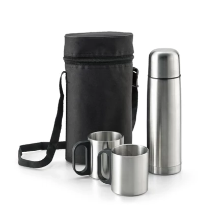 DURANT. Stainless steel thermos and mugs set (NPS-94609-107)