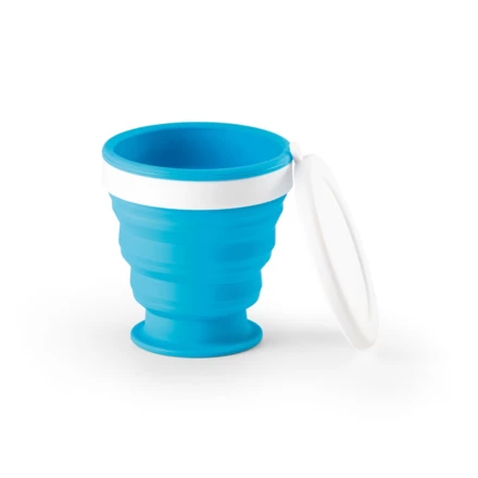 ASTRADA. faltbarer Reisebecher aus Silikon und PP 250 ml (NPS-94762-124)