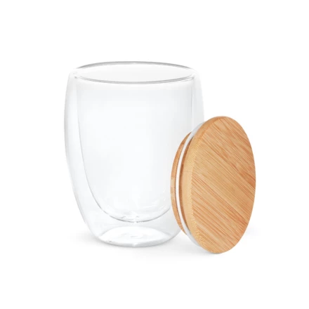 ECUADOR L. Borosilicate glass travel cup 350 mL (NPS-94767-160)