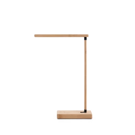 MOREY. Folding desk lamp with 15W superfast wireless charger in bamboo (NPS-97122-160)
