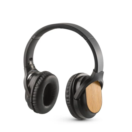 GOULD. Foldable wireless headphones with 4h battery life in bamboo and ABS (NPS-97126-103)