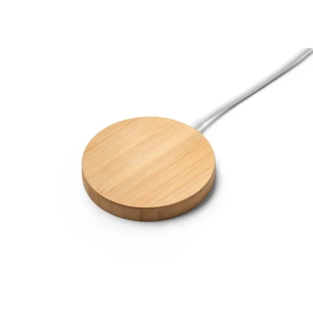 DAIMLER. 15W superfast wireless magnetic charger in bamboo (NPS-97128-160)