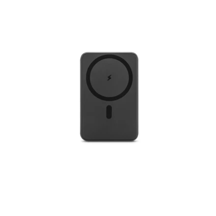WARSHEL 5. Magnetyczny power bank 5'000 mAh z superszybką ładowarką bezprzewodową 15 W z recyklingowanego ABS (100% rABS) z podstawką (NPS-97142-133)