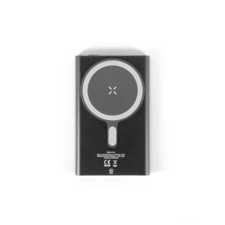 WRIGHT 5. Magnetyczny powerbank z superszybkim ładowaniem z recyklingowanego aluminium i recyklingowanego ABS o pojemności 5000 mAh (NPS-97215-103)