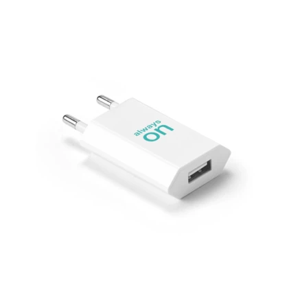 WOESE. Power adapter USB-A 5W made from recycled ABS (100% rABS) (NPS-97361-106)