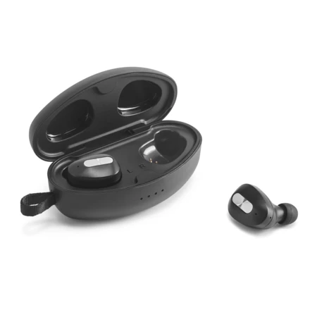 DESCRY. Wireless charger in zinc and Wireless earphones in metal and ABS acrylic (NPS-97922-107)