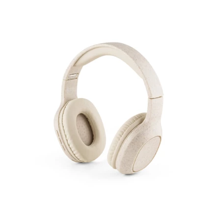 FEYNMAN. Foldable wireless headphones with 4-hour battery life in wheat straw and ABS (NPS-97939-160)