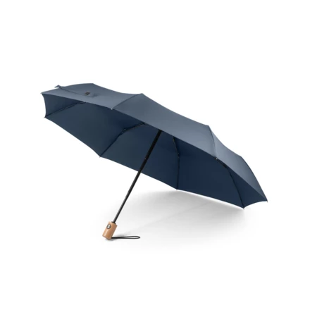 RIVER. Telescopic umbrella in 190T recycled polyester (100% rPET) pongee with automatic opening and closing (NPS-99040-104)