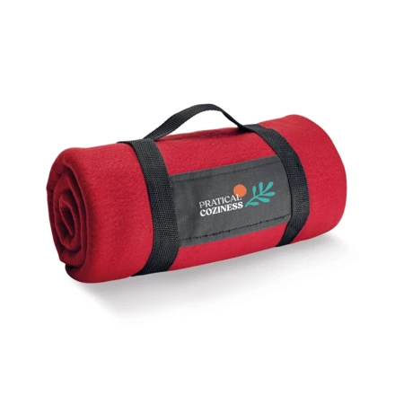 THORPE. Fleece blanket with removable handle (180 g/m²) (NPS-99074-103)