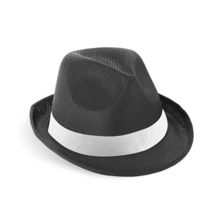 MANOLO POLI. Hut aus PP mit weißen Band aus Polyester (NPS-99086-103)