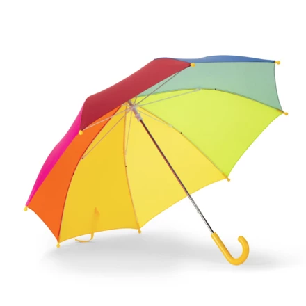 OLIVIA. 19-calowy kolorowy parasol dla dzieci z poliestru 190T (NPS-99168-100)