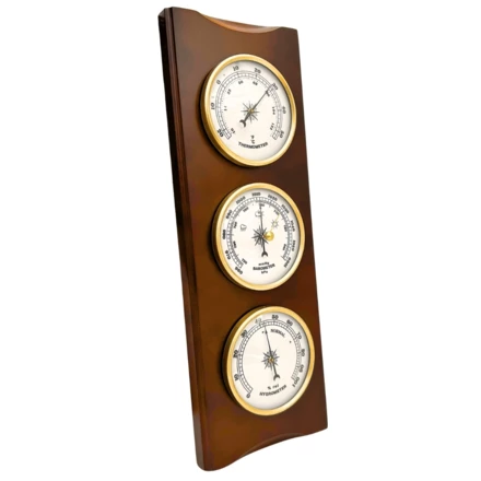 Elegancka Stacja Pogody – Barometr Termometr Higrometr 36cm Retro - YG336 (NMT-324965)