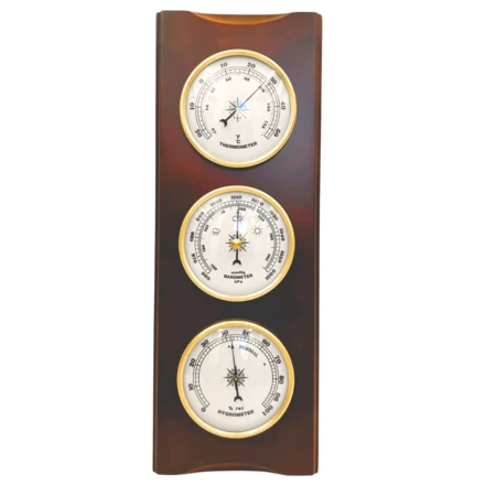 Elegancka Stacja Pogody – Barometr Termometr Higrometr 36cm Retro - YG336 (NMT-324965)