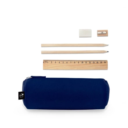 NOMAD. Wielofunkcyjne etui z filcu pochodzącego z recyklingu (100% rPET) z linijką, ołówkami, gumką i temperówką (NPS-11196-104)