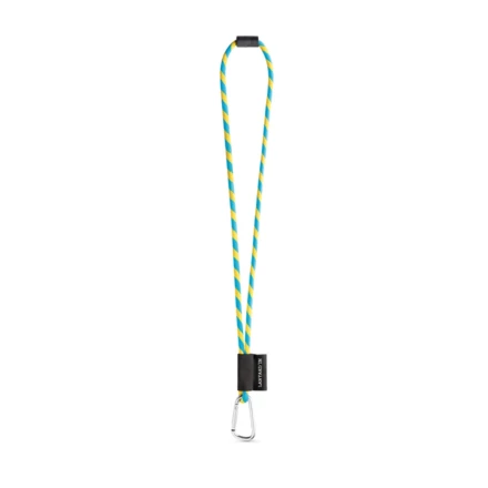 75089. SET Lanyard TUBE Long (Ø 7 mm) with D-shape carabiner 55 mm and safety lock Ø 7 mm (NPS-75089-370)